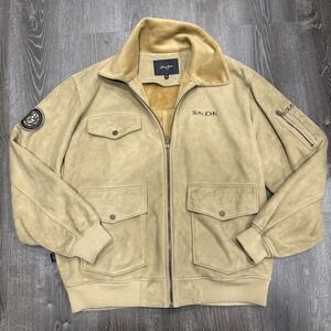 Vintage Sean John Jacket Men's XL  Fleece Full Zip Collared Suede